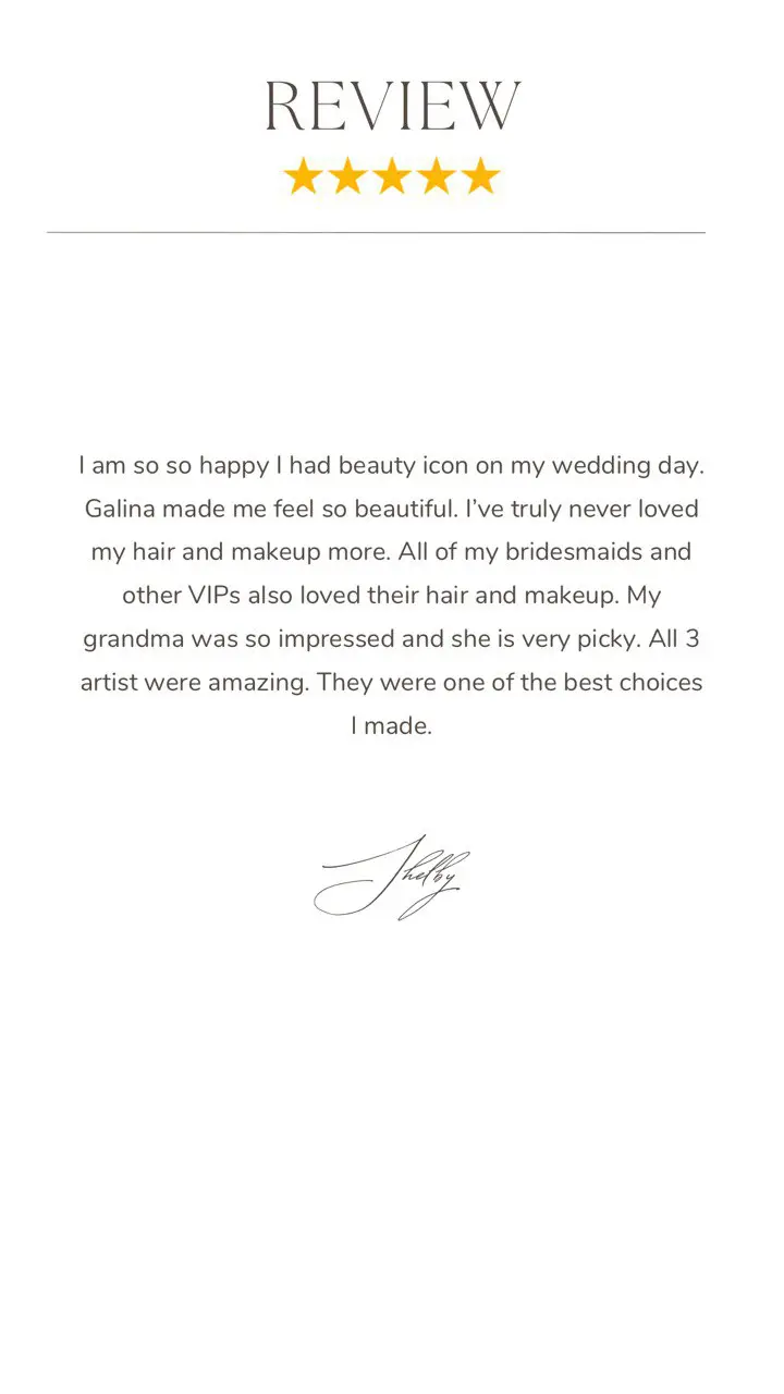 Reviews | Bridal makeup & hair artist NYC | Asian Makeup Artist | Beautyiconnyc