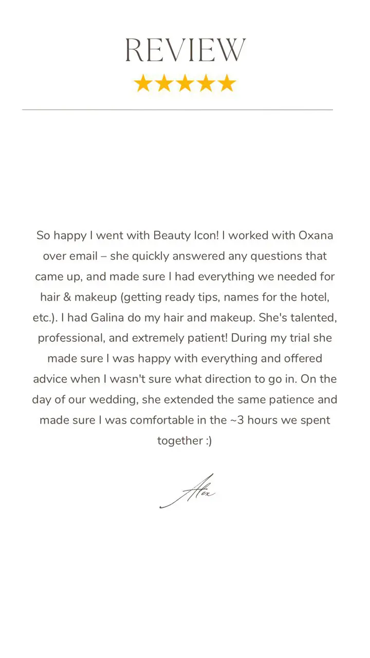 Reviews | Bridal makeup & hair artist NYC | Asian Makeup Artist | Beautyiconnyc