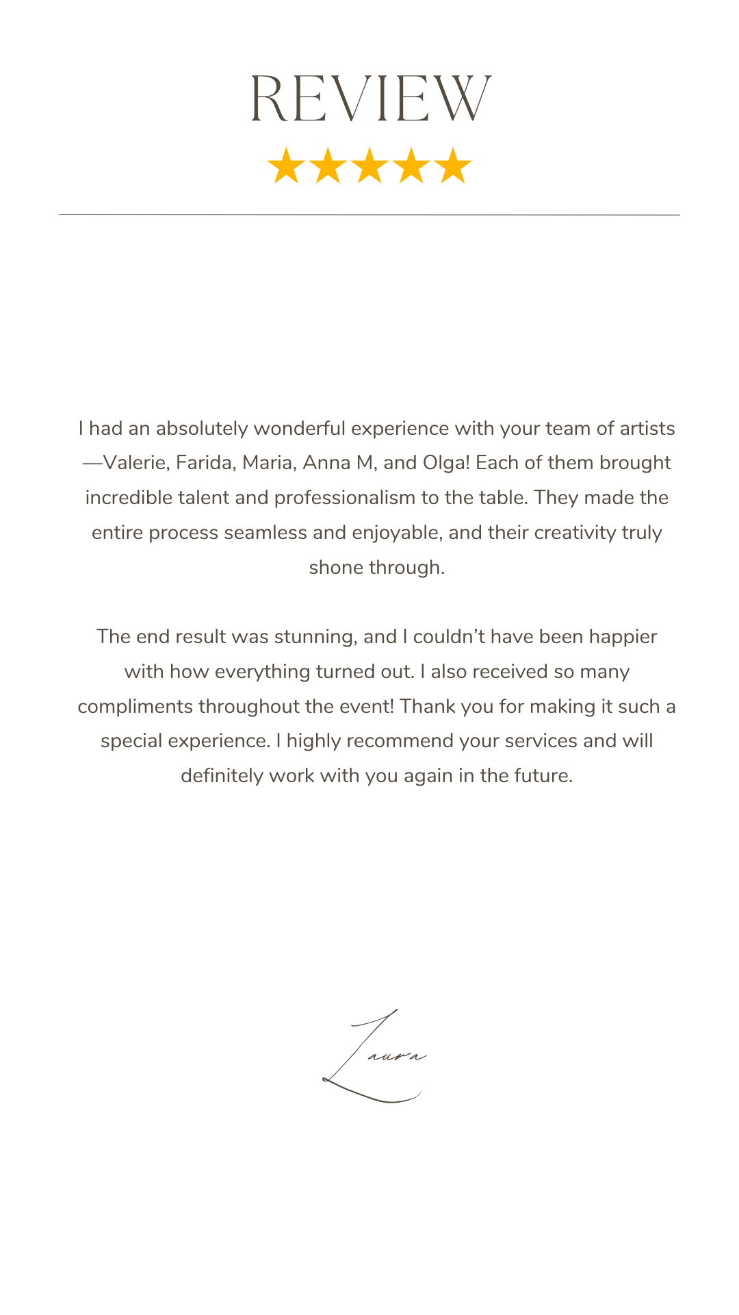 Reviews | Bridal Hair & Makeup Artist NYC | Wedding MUA""